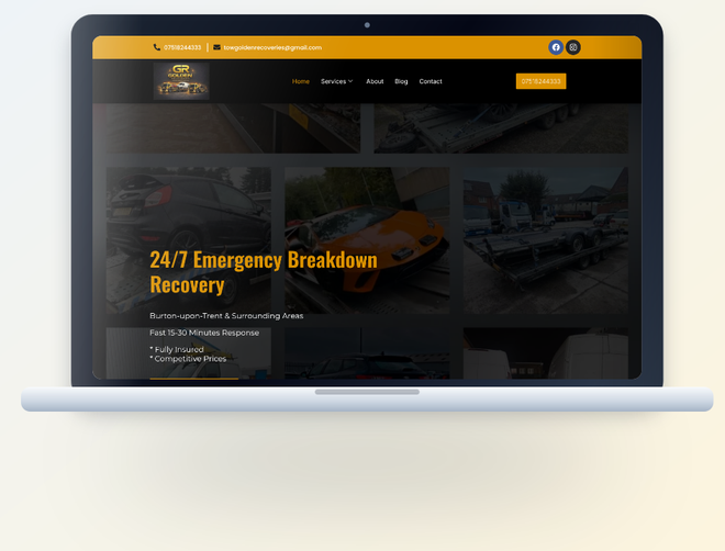 Golden Recoveries website