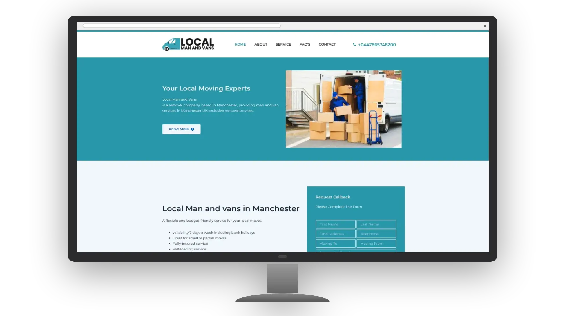 Local Man and Vans website